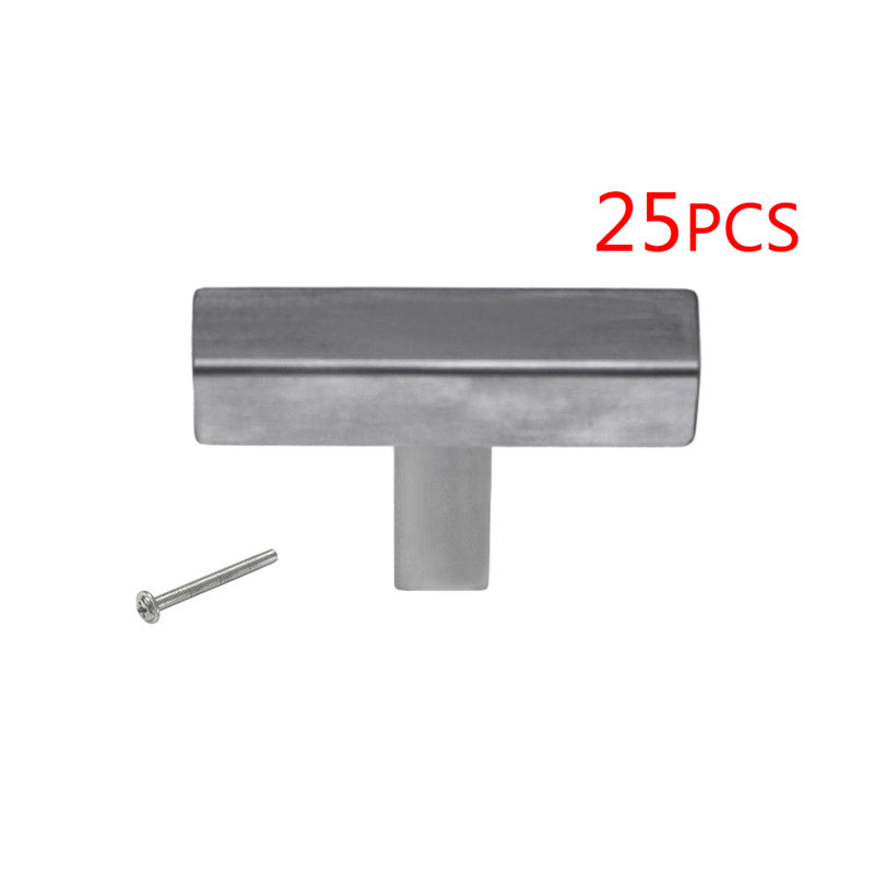 Commode en forme de T bar de cuisine en acier inoxydable carré 25 x Handles账