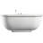 70.87'' x 37.37'' Freestanding Whirlpool Acrylic Bathtub with Faucet