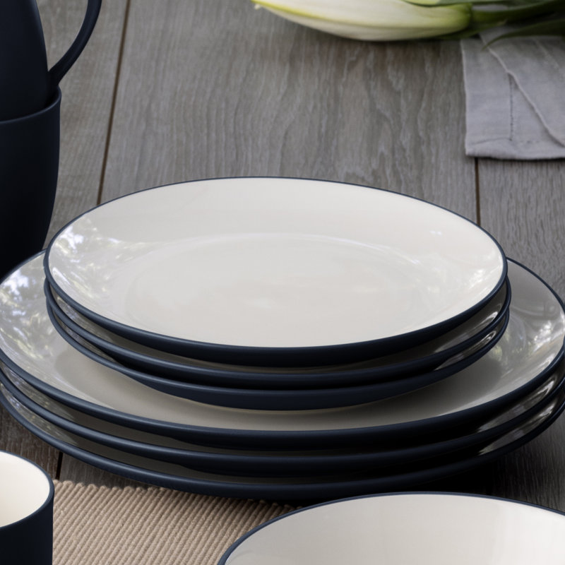 Noritake Colorwave Coupe Salad Plates, 8-1/4", Navy