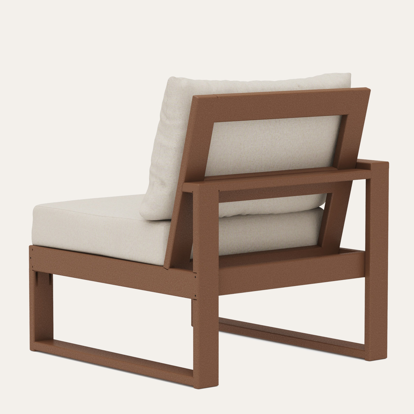 Edge Patio Lounge Chair, Dune Burlap, Teak
