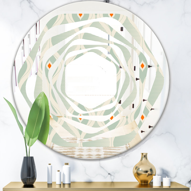 Miroir mural Whirl Abstract Drops VII, H 31,5 po x l po