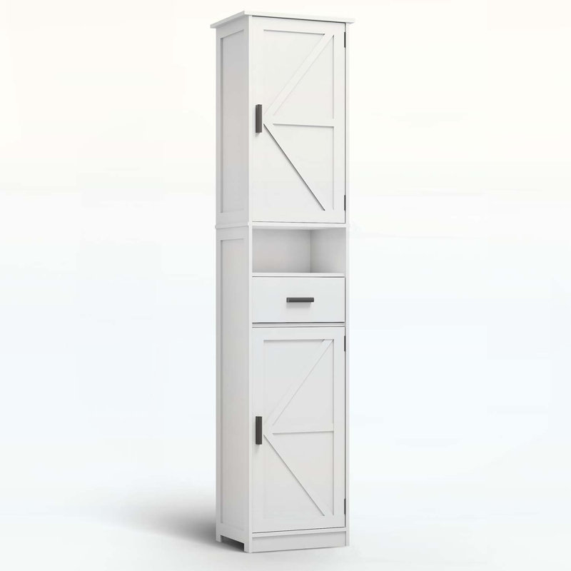 Versatile Bathroom Cabinet with Advanced Storage Options for Optimal Organization, White