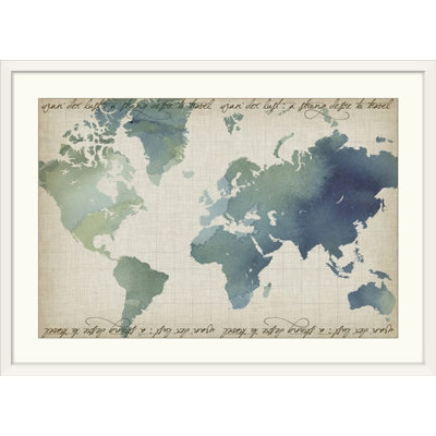 Pritzker Watercolor World Map, «Grace Popp», impression
