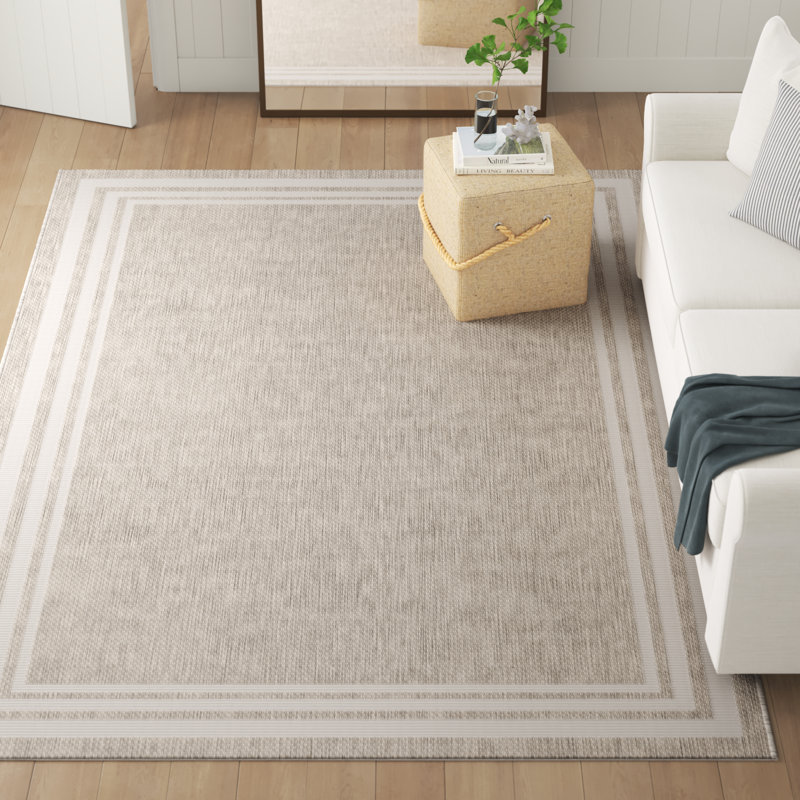 Nola Geometric Indoor / Outdoor Rug, Rectangle 5'3" x 7'7"