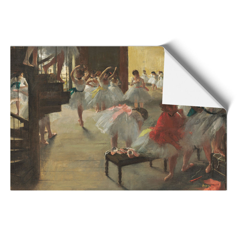 The Ballet Ballerina Dancers In Class by Edgar Degas - No Frame Painting, 30cm H x 42cm W x 0.1cm D