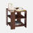 Ellierose Square side table,simple style design,3-tier end table, classic brown