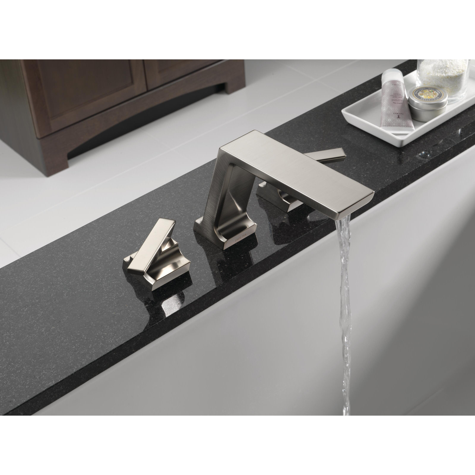 Pivotal® Deck-Mounted Tub Filler with Handshower, Without Handheld Shower, Lumicoat Stainless