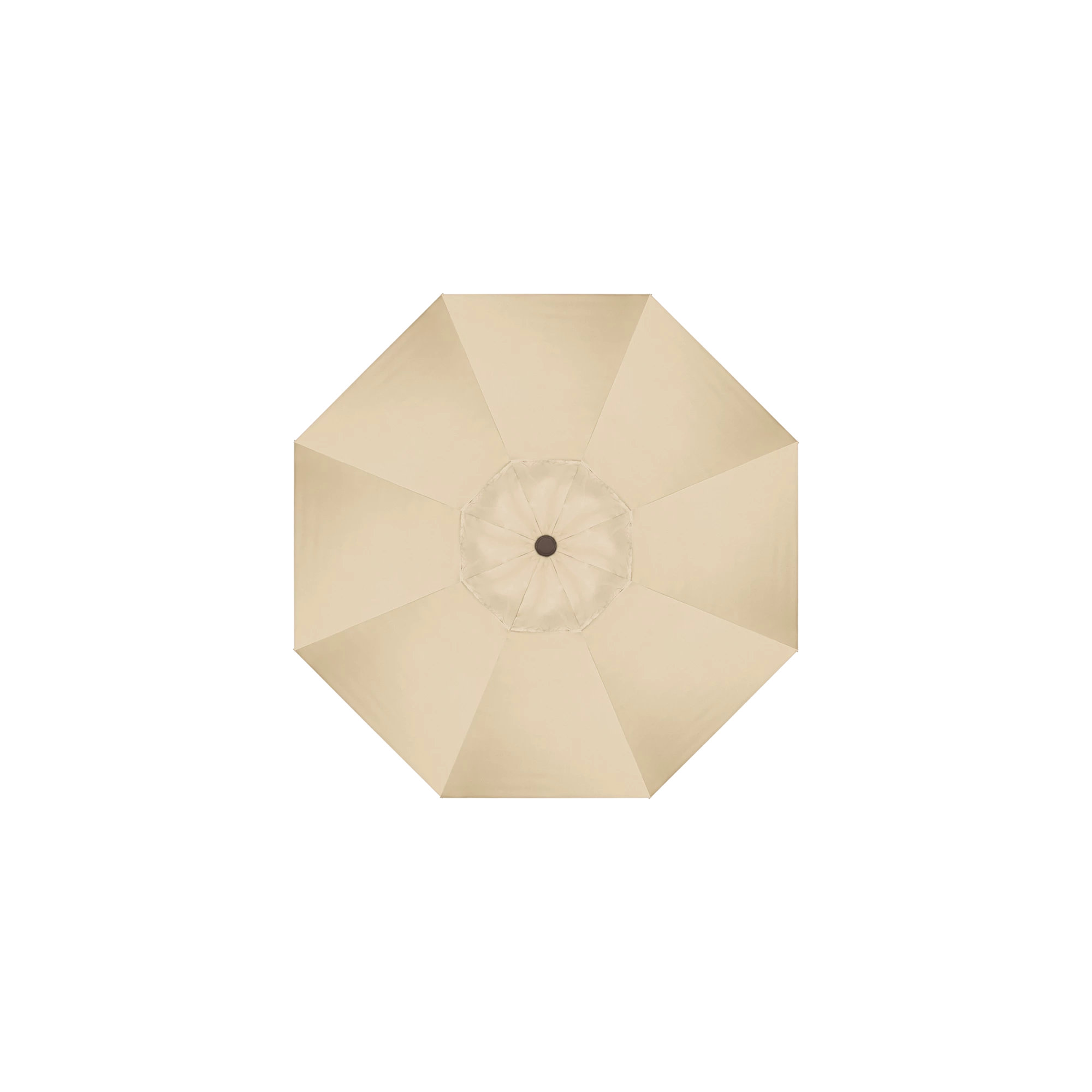 90'' Outdoor Umbrella, Black, Olefin, Antique Beige Performance