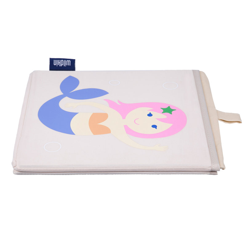 Wildkin Kids 10" Storage Cube – Durable Organizer for Toys, Books, & Art Supplies - Mermaids, Mermaids