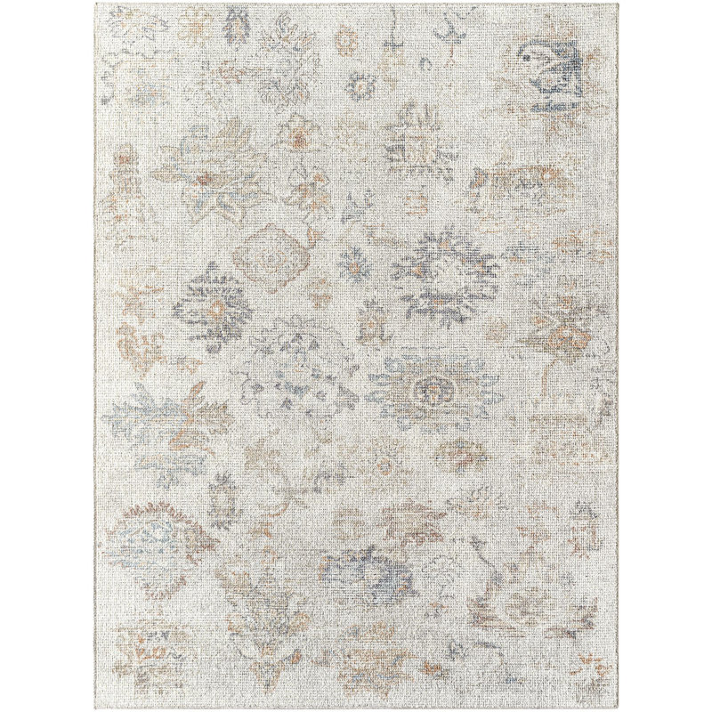 Olympic Light Gray Hand-Knotted Synthetic Area Rug