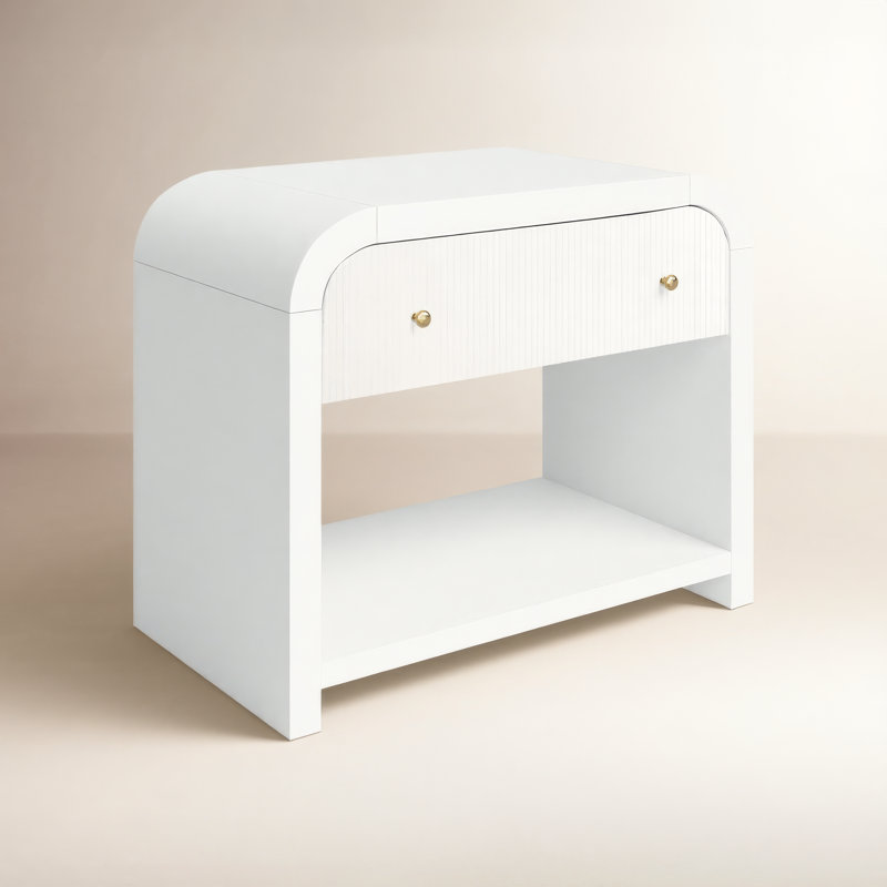 Table de chevet 30 po Liabella, Blanc