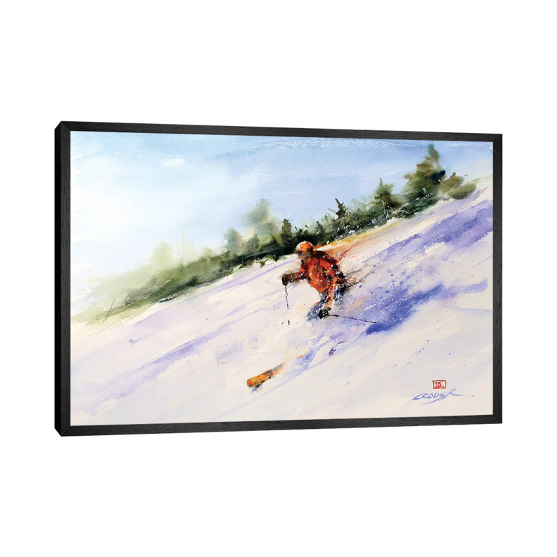 Downhill Master 1 Piece Painting on Canvas, 66.04 cm H x 45.72 cm W, Black Framed
