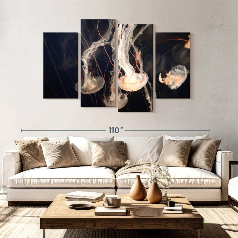 Brampt Light Of Jellyfish, 54" H x 84" W