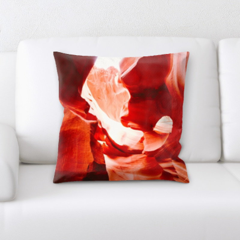 Cave Rocks Throw Pillow