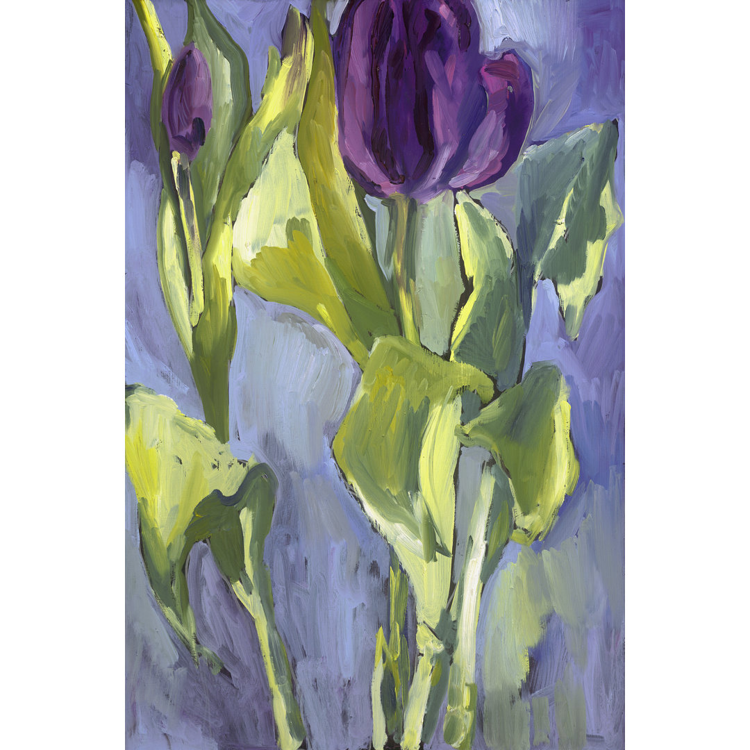 Leinwandbild Violet Spring Flowers II von Erin McGee Ferrell