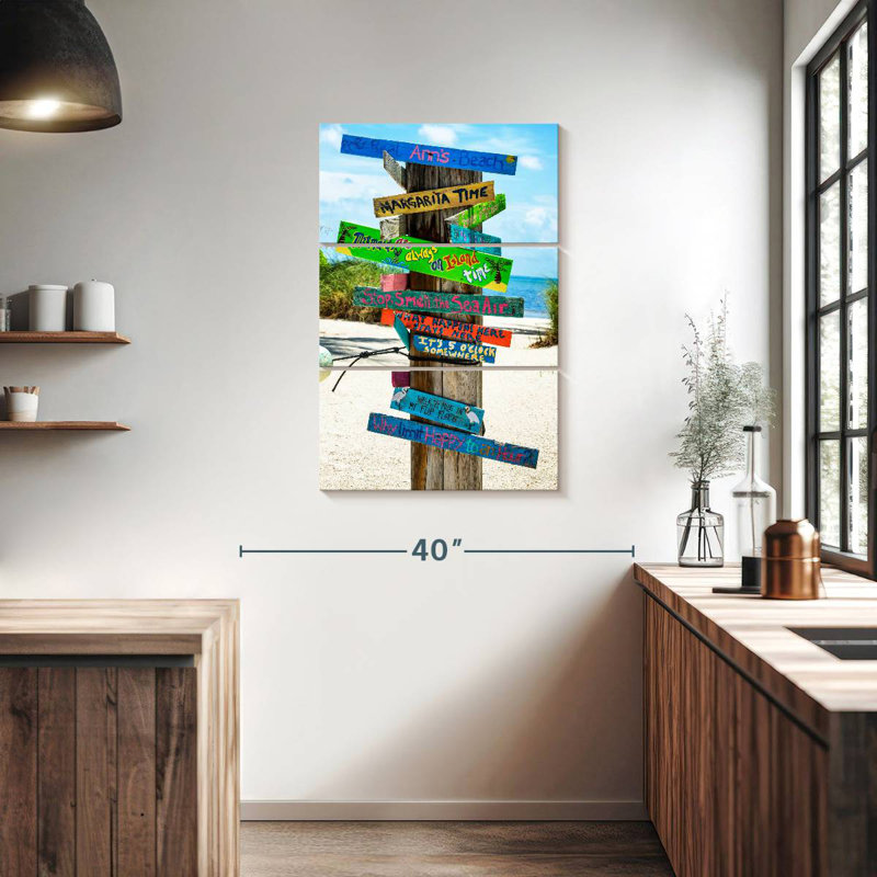 Tergel Beach Signs, 38" H x 24" W