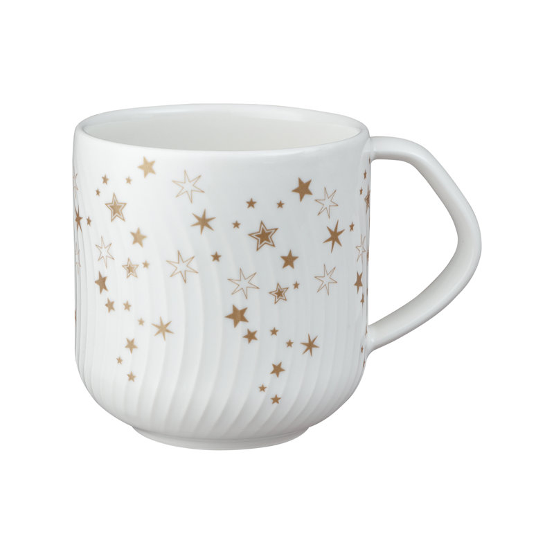 Grande tasse en porcelaine avec étoiles