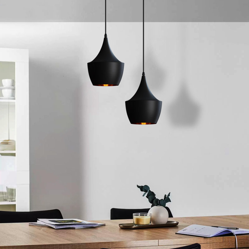 Danika 1 - Light Geometric Pendant, Black