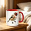 Elegant and Vibrant Stylish Bird Ceramic Mug Printed Novelty, Safe, Insulated, Hand Wash Only, Multipurpose Use.