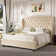 Lark Manor Alaijha Upholstered Wingback Bed & Reviews | Wayfair