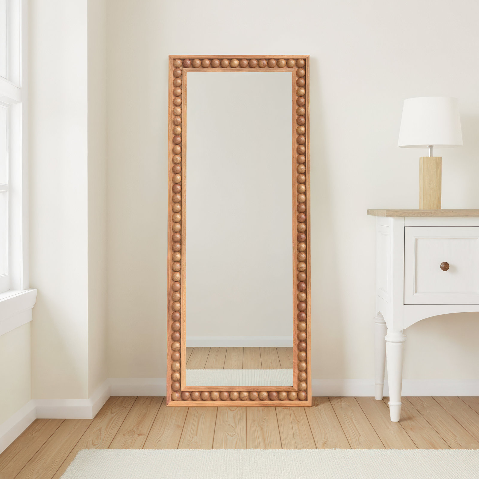 28" Mahogany Full-Length Mirror