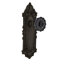 Victorian Plate with Crystal Black Door Knob