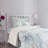 Ambesonne Marble Print Bedspread Set Soft Ottoman Pale Blue Grey Mint