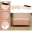 Banc de rangement ovale rembourré Minimalist, repose-pieds rembourré avec compartiment caché-629179090