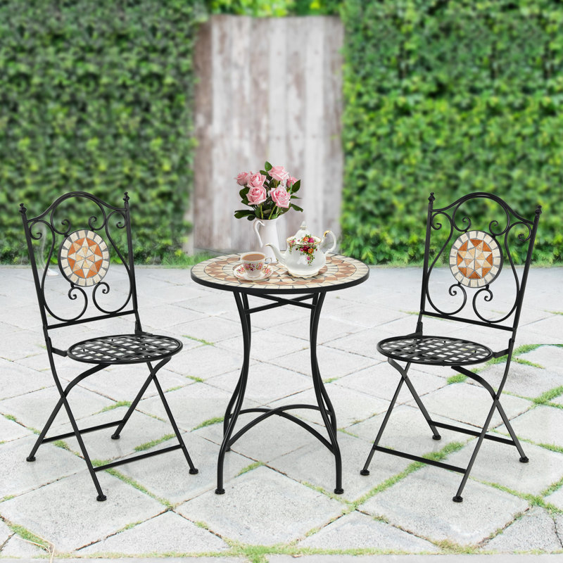 Nakamura 2 - Person Patio Dining Set Round Table