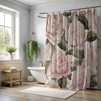 Rideau de douche 1 pièce Petal Bliss