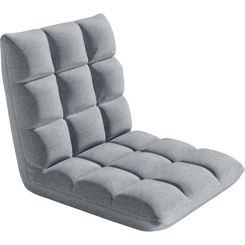 57cm Upholstered Futon, Grey