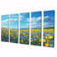 «Yellow Daylight Joy Wildflowers II» - art mural fleurs sauvages - ensemble d'art mural traditionnel 5 pièces-1493870382