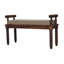 Linen Blend Upholstered Bench