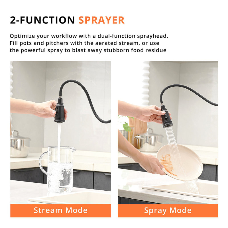 Touchless Kitchen Faucet,Hands Free Automatic Smart Kitchen Faucet, Black