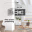 Support mural Onkron pour téléviseur de 40 à 75 pouces jusqu'à 150 lb, articulé articulé pivotant et inclinable, extension pour bras long, Max Vesa 600 x 400, support pour téléviseur ajustable blanc
