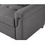 Canapé-lit modulaire réversible en lin gris foncé 2 pièces 84 po x 20 po x H 7,8 po: 42 po x 71 po-416796049-423788082