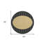 Tapis noir rond 8 po