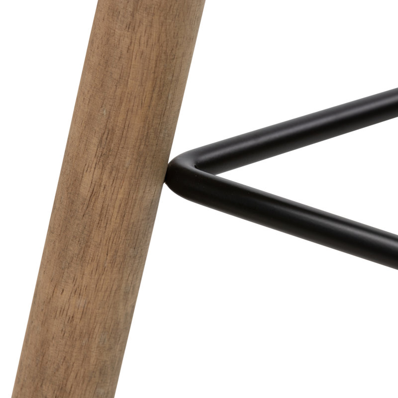 Barrett Solid Wood Bar & Counter Stool, Counter Stool (26” Seat Height), Natural Matte