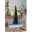 Arbre à cône en velours - 6 po de diamètre x 16 po - vert