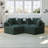 Chenille Sponge single sofa-108939561
