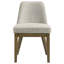 Chaise d'appoint rembourrée, ensemble de 2