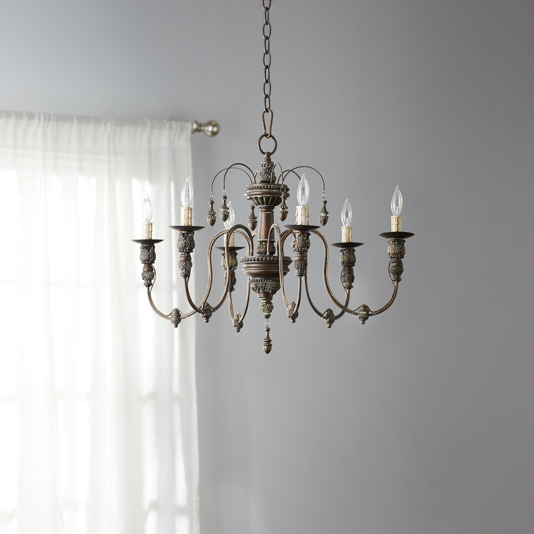 Solange 6 - Light Dimmable Classic / Traditional Chandelier Laurel Foundry Modern Farmhouse®