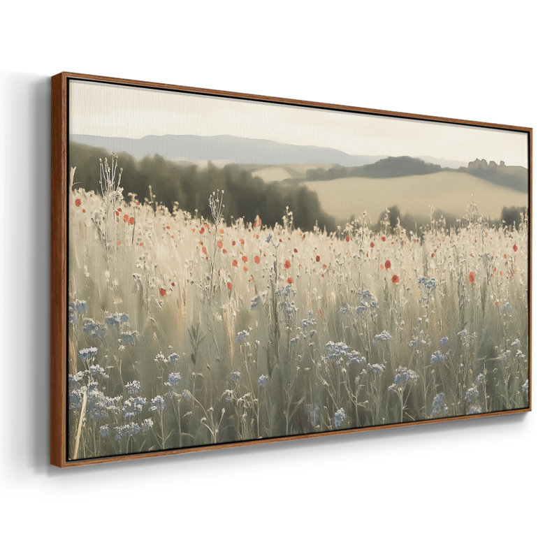 Botanical Series-CCXVI- Toile tendue avec châssis tendue - Prêt à accrocher, Noyer, H 21 po x l 41 po