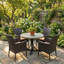Monterey Mosaic Dining Table with 4 STOCKHOLM Chairs Garden Set-36472521