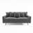 70" Velvet Square Arm Sofa-1384209573-1398485828