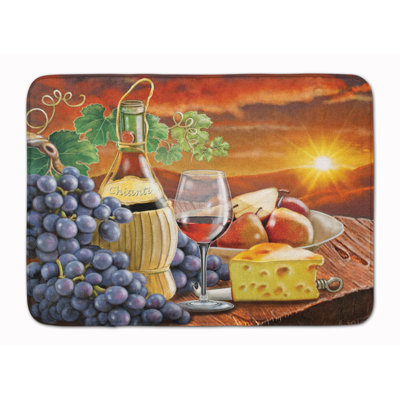 Tapis pour salle de bain Chianti, Pears, Wine and Cheese