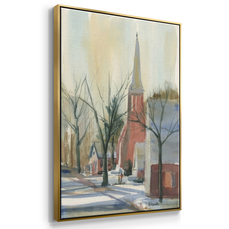 Nouvelle-Angleterre, rue principale, H 25 po x l 17 po x P 1,5 po, Or