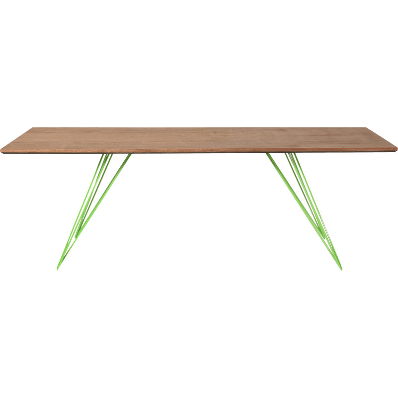 Williams Coffee Table, Green, 18" H x 54" L x 23" W, Walnut