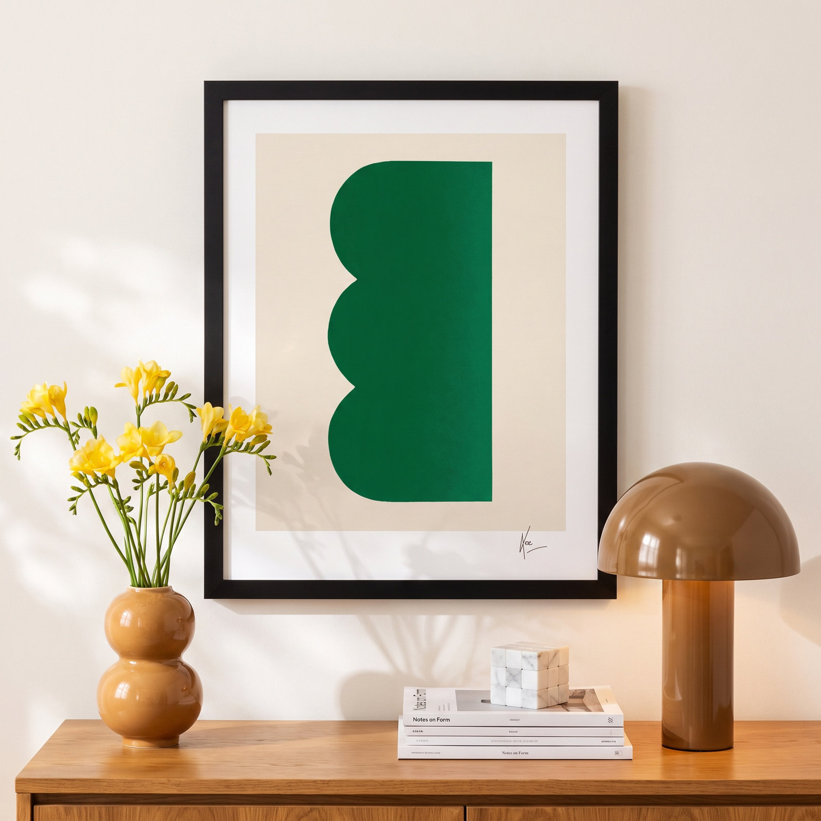 Keyhole 3 by Lee Lessem, 20" H x 16" W x 1.25" D, Black Framed