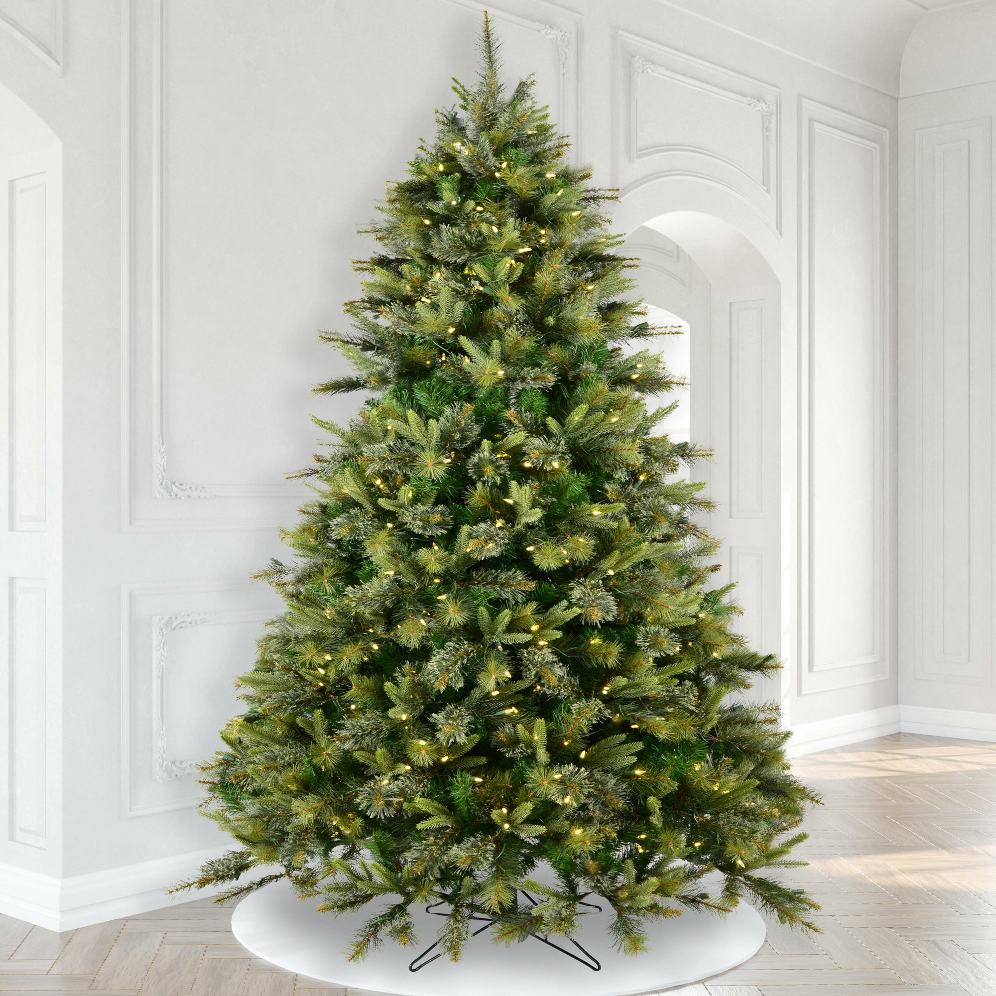 Kanhaya Pine Artificial Christmas Tree, 9.5' H